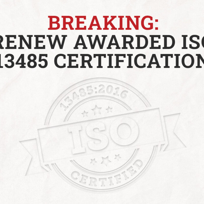 ReNew Biomedical Awarded ISO 13485