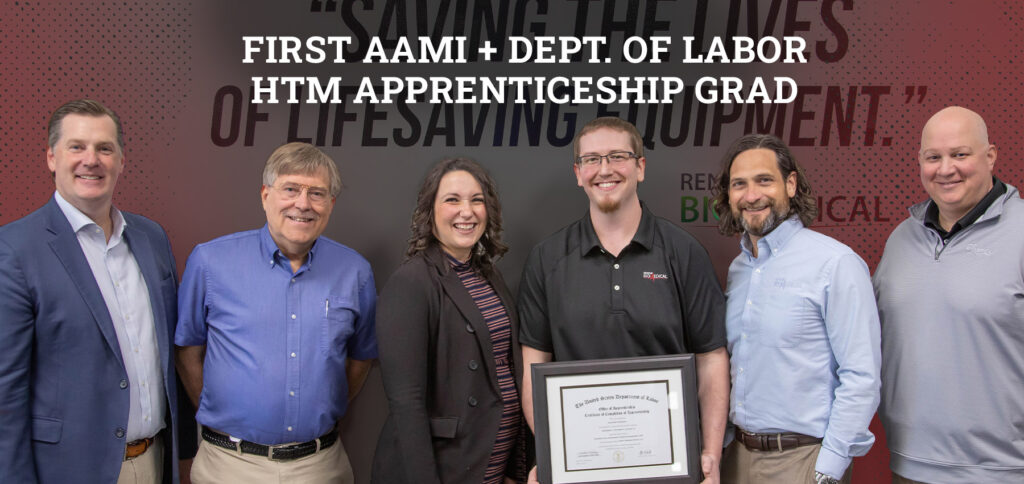 Breaking Ground: First-ever AAMI & DOL HTM Apprenticeship Graduate
